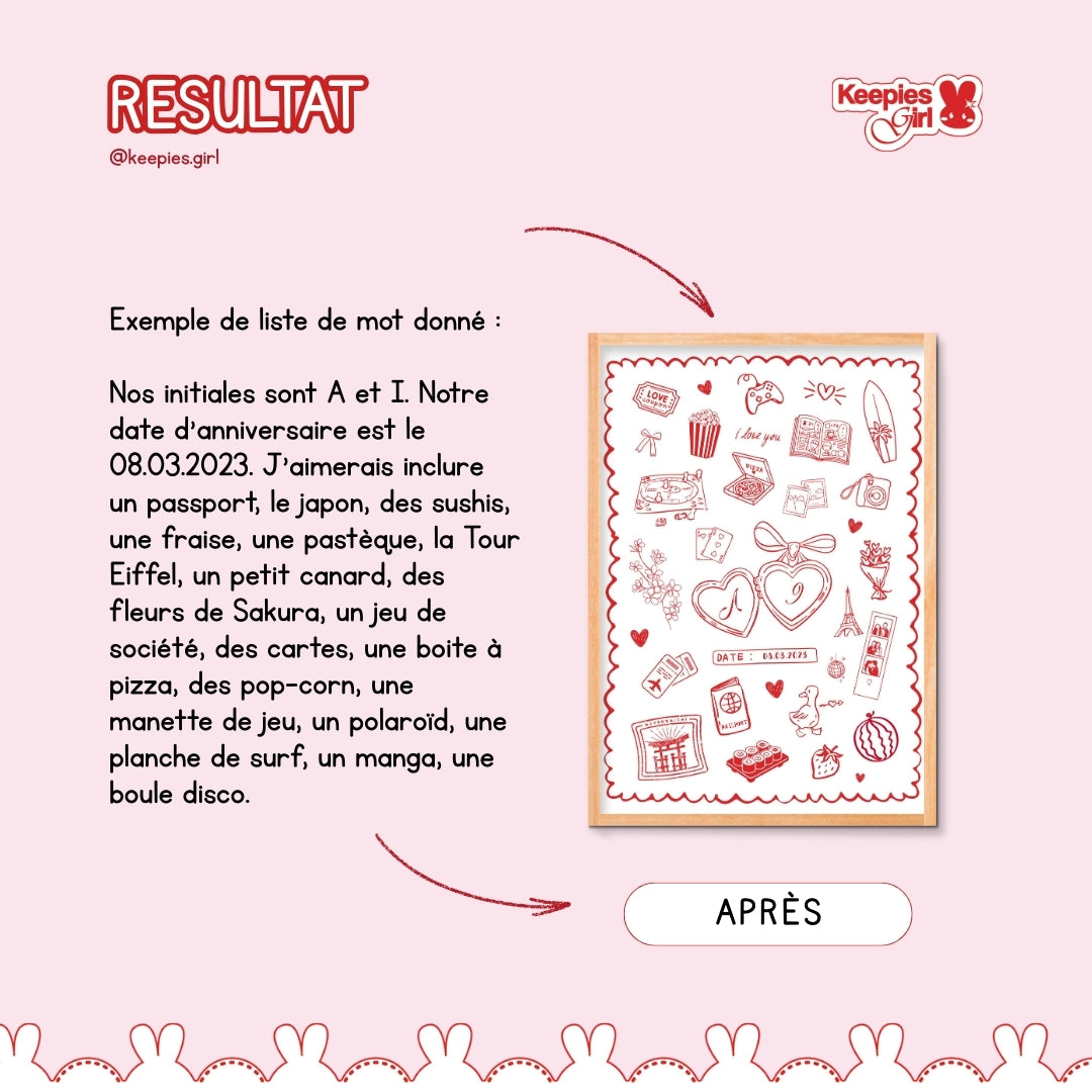 Visuel personnalisé - 100% à votre image (Modèle A)