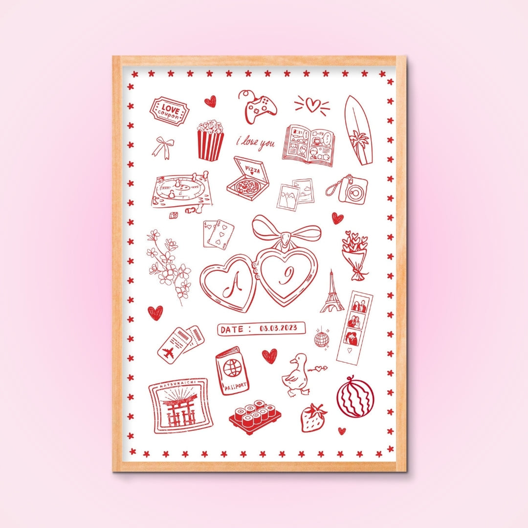 Cadre + Affiche personnalisée