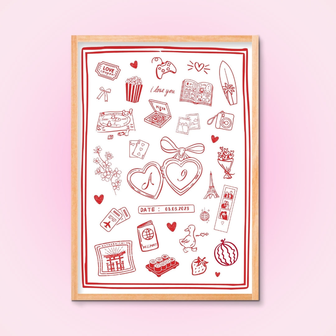 Cadre + Affiche personnalisée