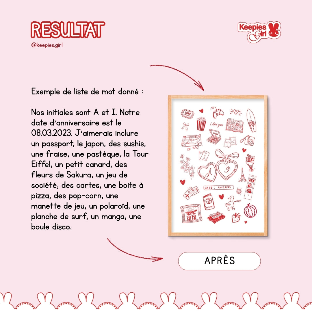 Visuel personnalisé - 100% à votre image (Modèle E)