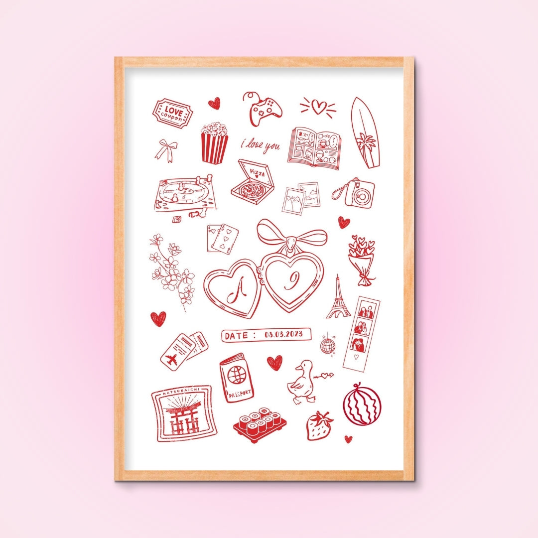 Cadre + Affiche personnalisée