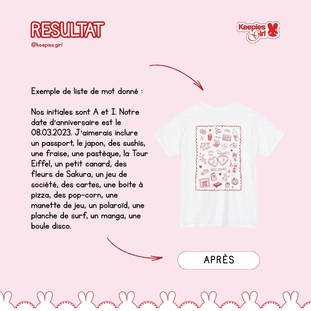 T-shirt personnalisé - 100% coton