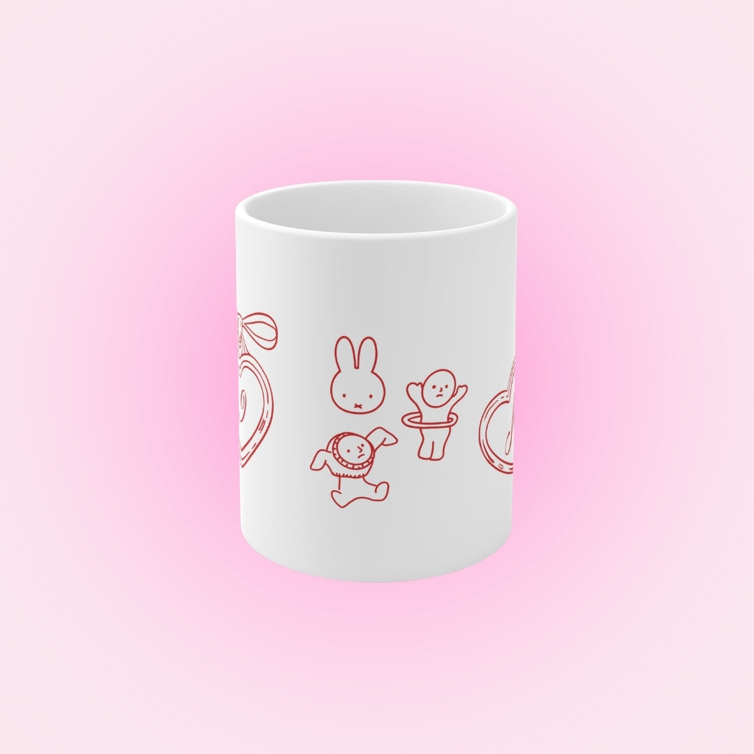 Mug personnalisé - Initiales coeur