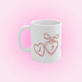Mug personnalisé - Initiales coeur