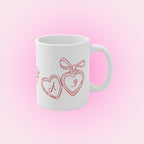 Mug personnalisé - Initiales coeur